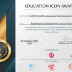 Aristokids education award certificate